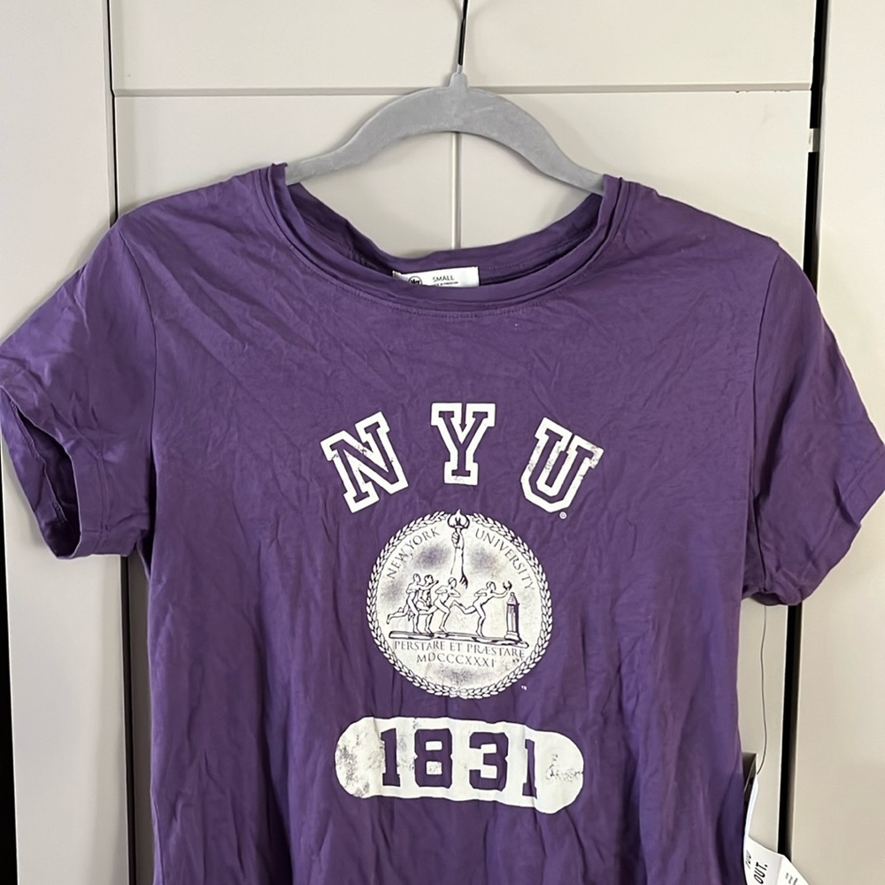 BRAND NEW NYU College Baby Tee